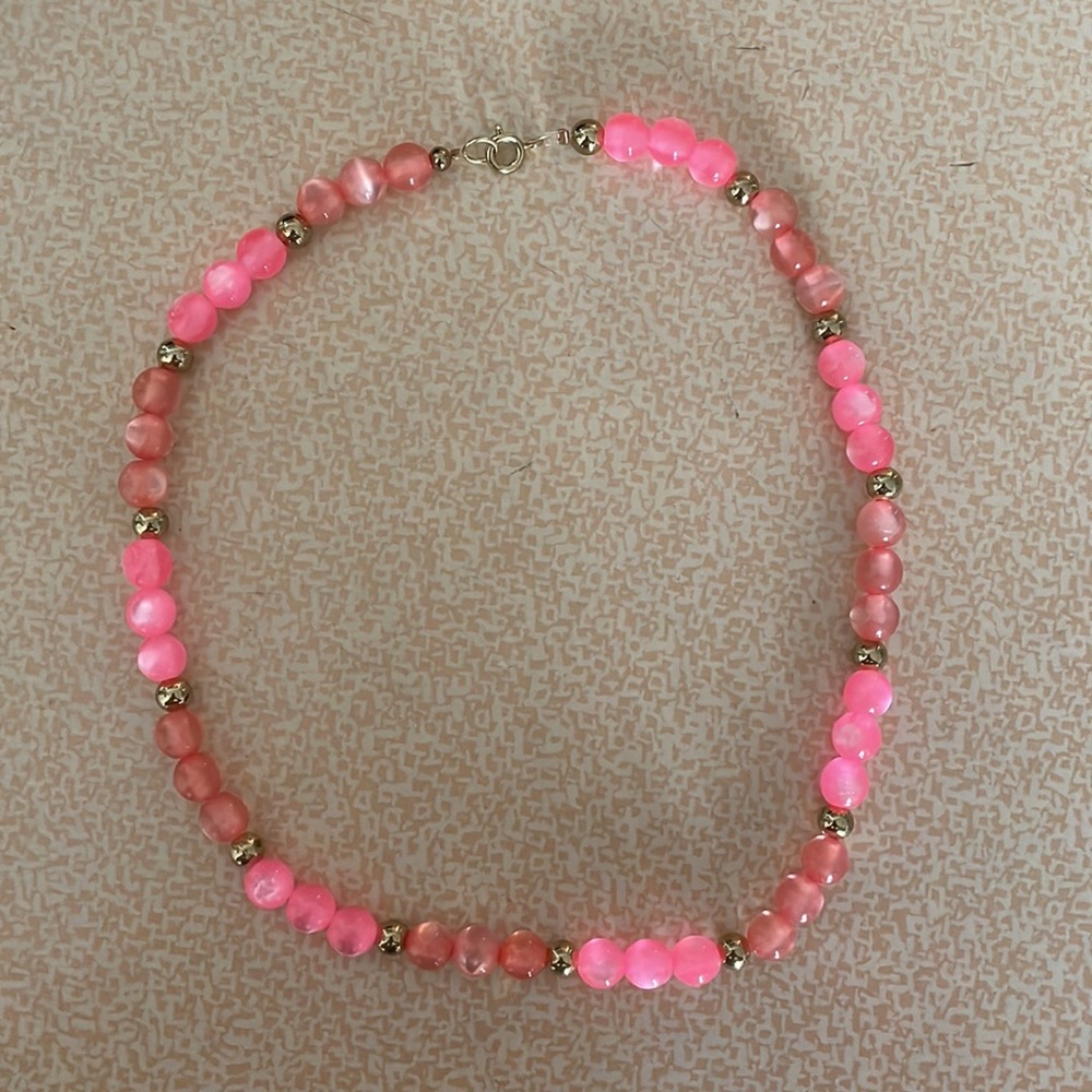 Pink Beaded Necklace